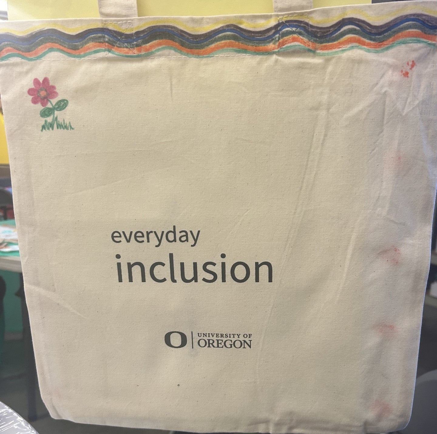 Everyday Inclusion decorated bag