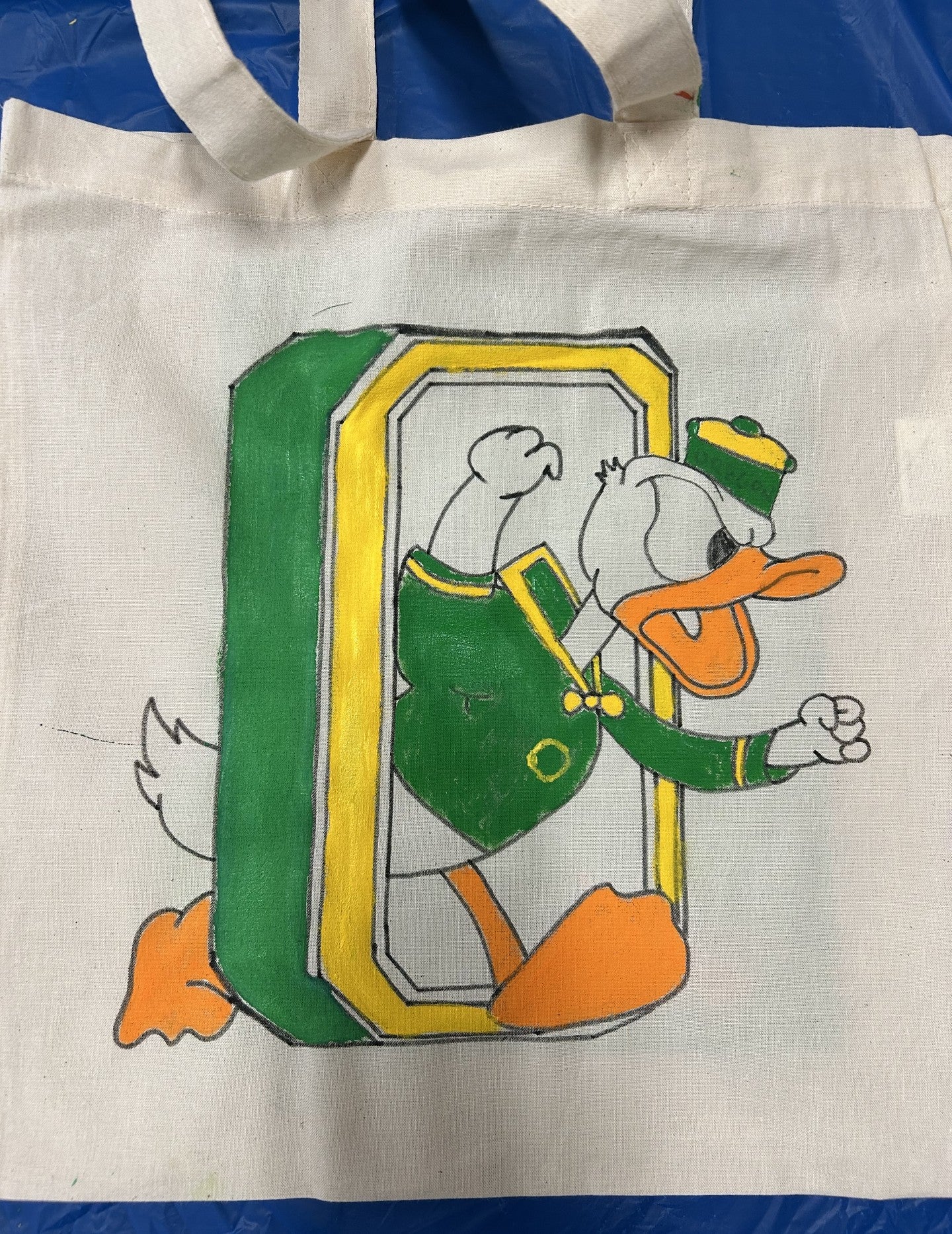 Everyday Inclusion bag with the O and the fighting duck