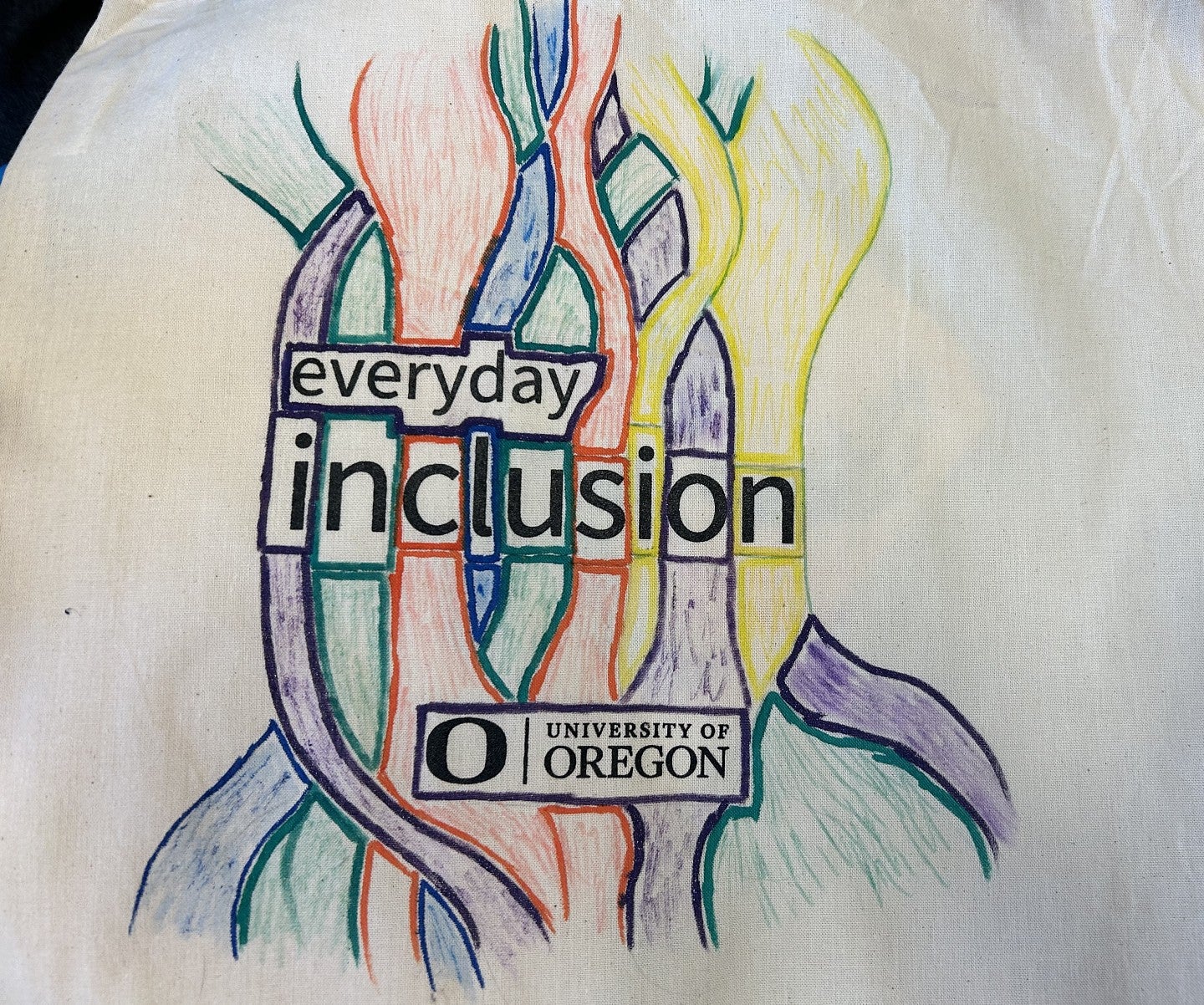 Everyday Inclusion decorated bag