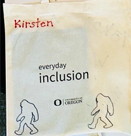 Everyday Inclusion bag decorated