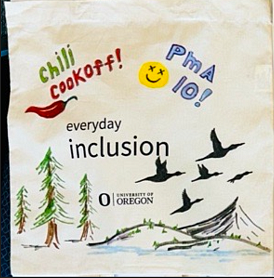 Everyday Inclusion bag decorated