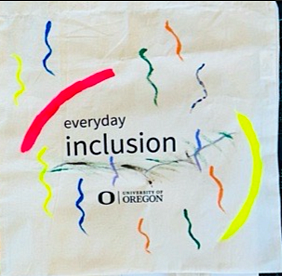 Everyday Inclusion bag decorated