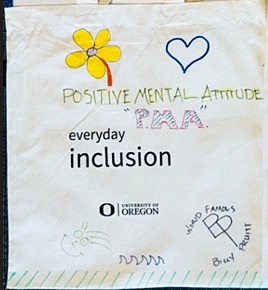 Everyday Inclusion bag decorated