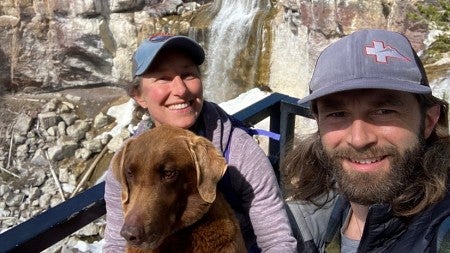 Donny, his wife Jocelyn, and their dog Rocky